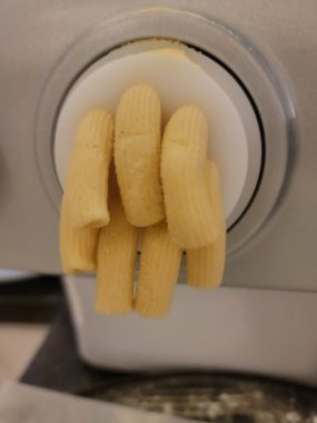 health benefits bone broth | Neuromyelitis News | photo of elbow noodles coming out of a pasta machine
