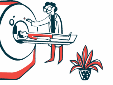 functional connectivity | Neuromyelitis News | illustration of patient entering MRI machine