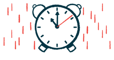 A clock is shown keeping time.