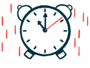A clock is shown keeping time.