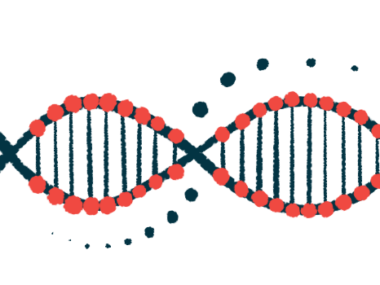 An illustration of a strand of DNA.